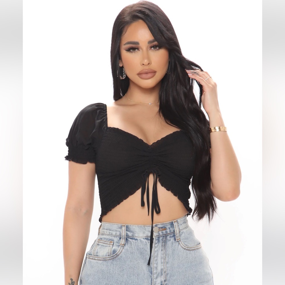 Smocked Crop Top NWOT